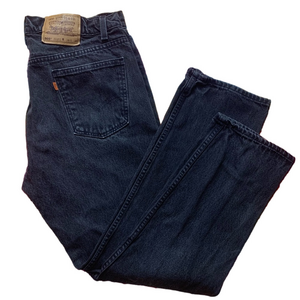 Vintage Levi 505 Orange Tab Black Jeans
